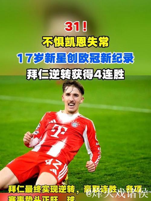 3:1!不惧凯恩哑火,17岁超新星破欧冠新纪录, 3:1!不惧凯恩哑火,17岁超新星破欧冠新纪录,